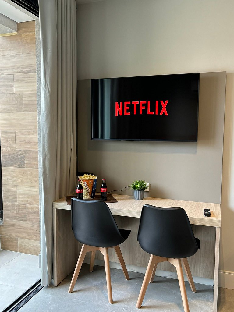 Moderno Studio Vila Madalena Wi-fi + AC | Delfhy