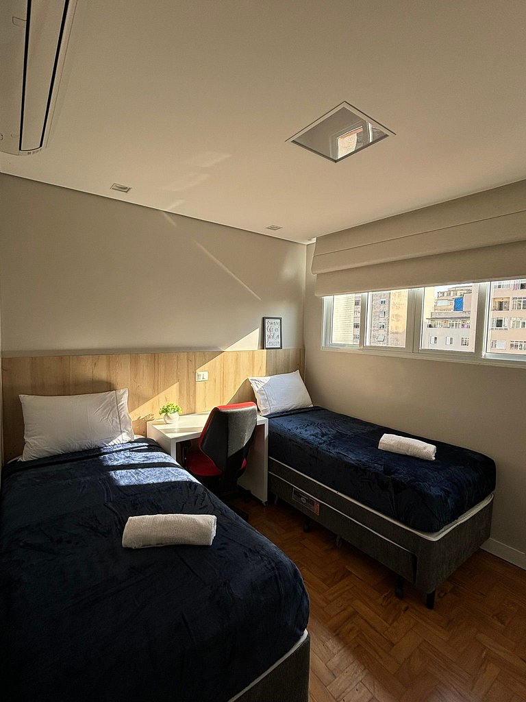 Apê Completo em Santa Cecília com AC | Delfhy