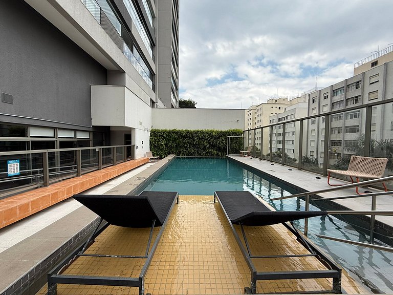 Studio Incrível na Vila Madalena com AC | Delfhy
