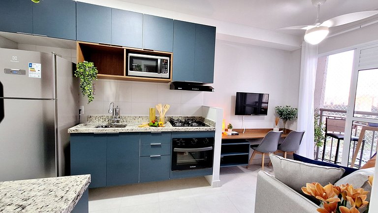 Elegante Apto 1 dorm. | Transamerica Expo Center