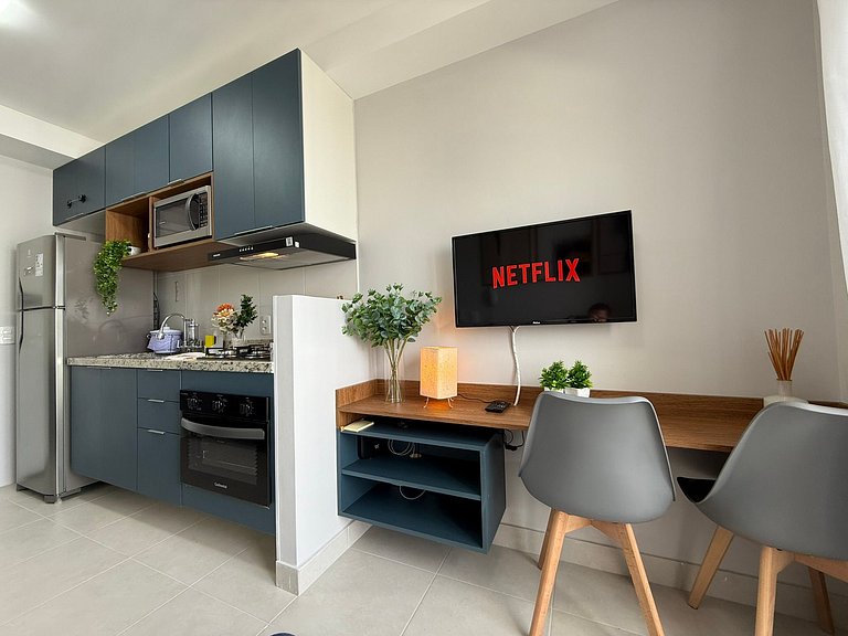 Elegante Apto 1 dorm. | Transamerica Expo Center