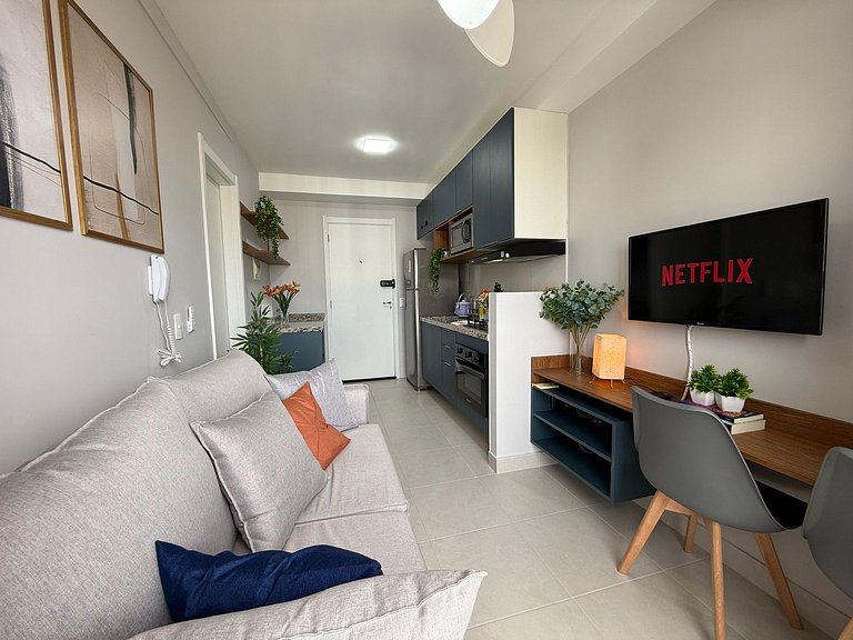 Elegante Apto 1 dorm. | Transamerica Expo Center