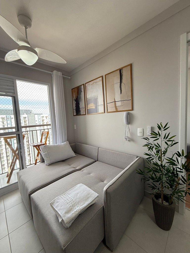 Elegante Apto 1 dorm. | Transamerica Expo Center