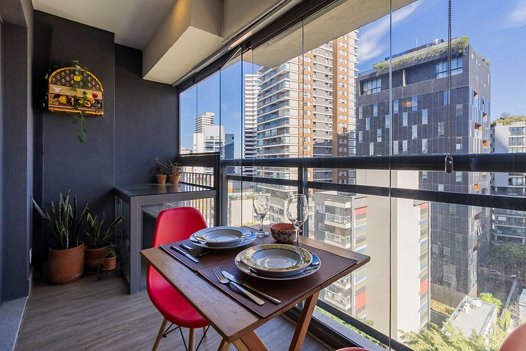 Belíssimo Studio na Vila Madalena c/ AC | Delfhy