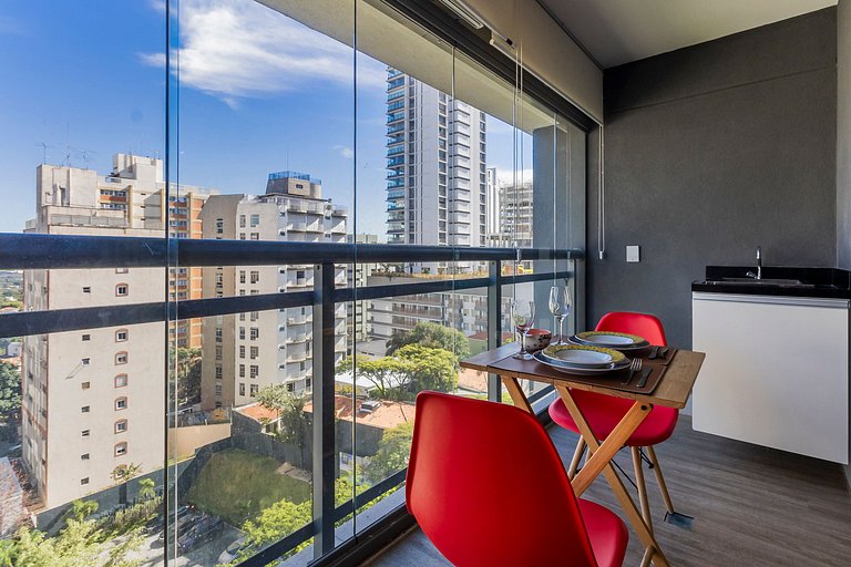 Belíssimo Studio na Vila Madalena c/ AC | Delfhy