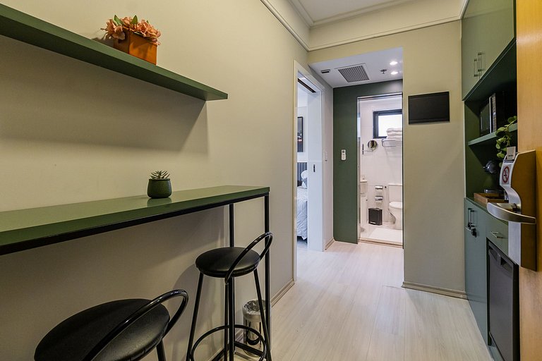 Flat Moderno Hotel Slaviero GRU até 4p | Delfhy