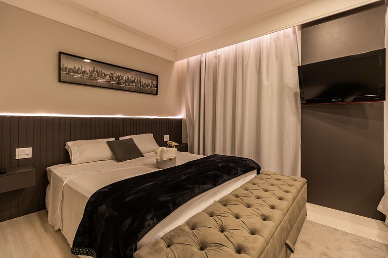 Flat Moderno Hotel Slaviero GRU até 4p | Delfhy