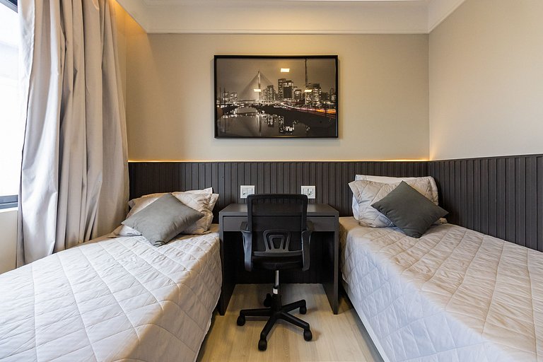 Flat Moderno Hotel Slaviero GRU até 4p | Delfhy