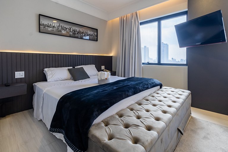 Flat Moderno Hotel Slaviero GRU até 4p | Delfhy