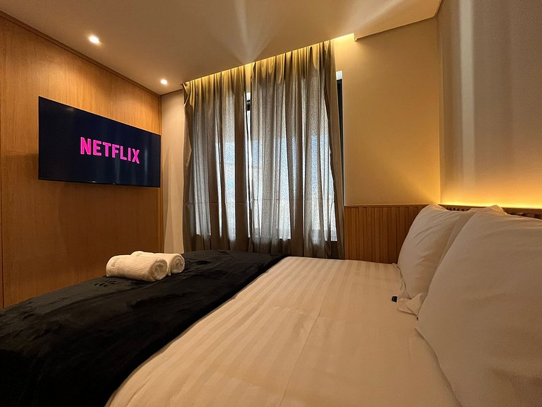 Flat Hotel Guarulhos com 2 Quartos até 6 pessoas