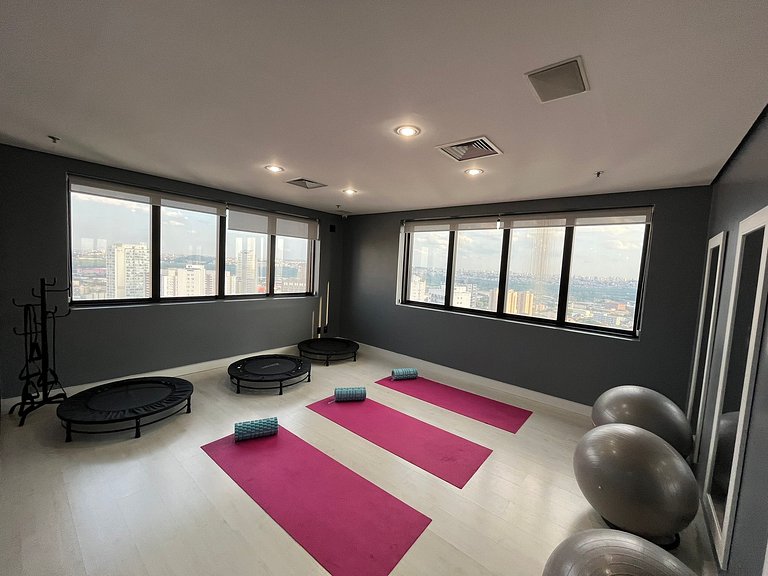 Flat Hotel Guarulhos com 2 Quartos até 6 pessoas