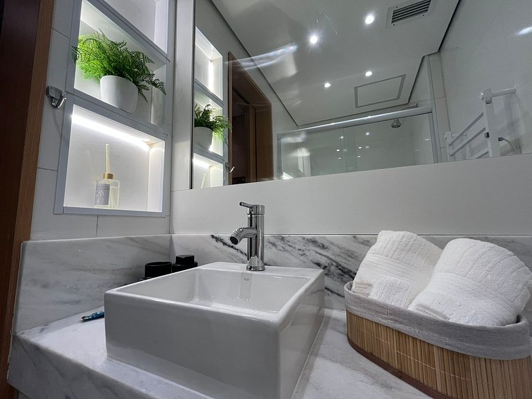 Flat Hotel Guarulhos com 2 Quartos até 6 pessoas