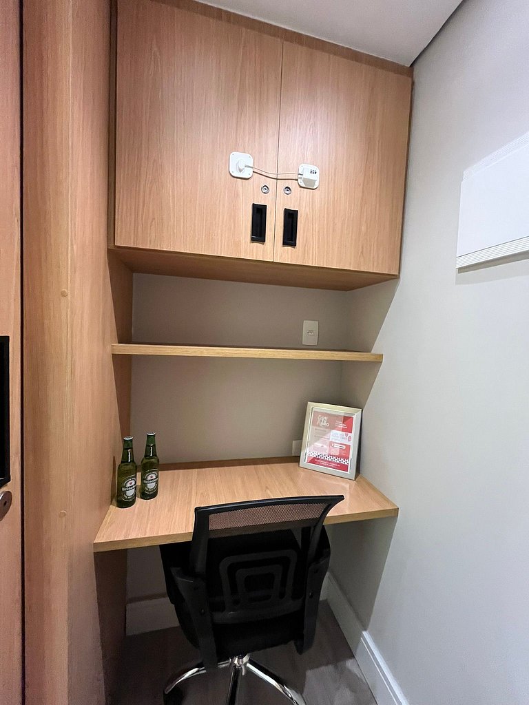 Flat Hotel Guarulhos com 2 Quartos até 6 pessoas