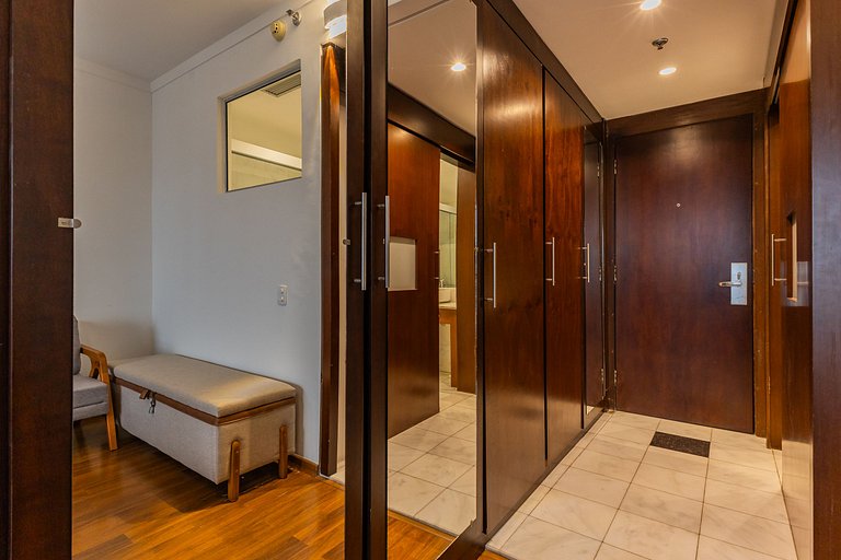 Flat Hotel Paulista c/ AC, Vaga e Wi-Fi | Delfhy