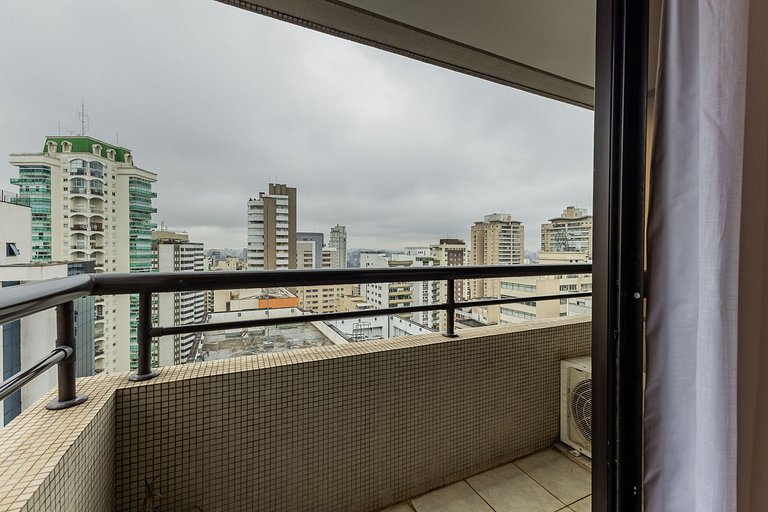 Moderno Flat Paulista Hotel | Vaga, AC e Wi-Fi