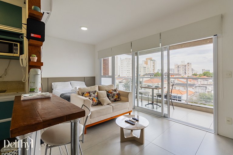 Studio c/ Bela Vista na Vila Mariana Garagem + AC