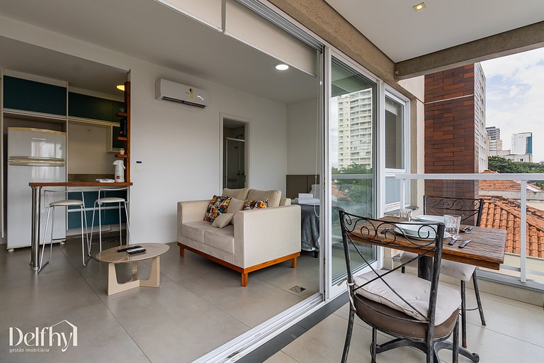 Studio c/ Bela Vista na Vila Mariana Garagem + AC