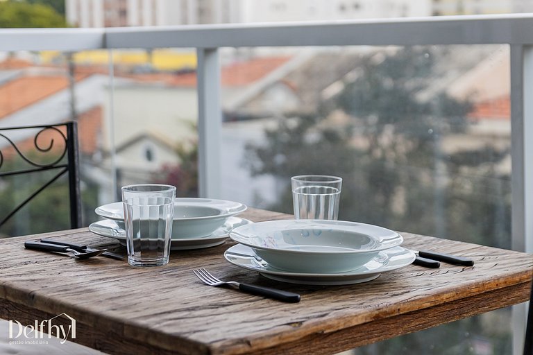 Studio c/ Bela Vista na Vila Mariana Garagem + AC