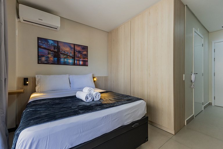 Belo Studio Vila Mariana | Wi-Fi + AC + Varanda