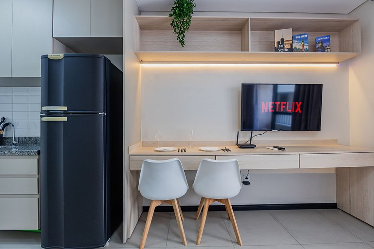 Belo Studio Vila Mariana | Wi-Fi + AC + Varanda