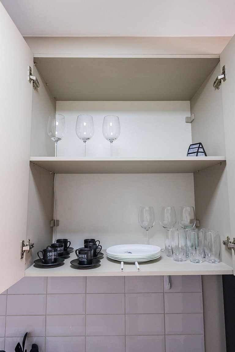 Belo Studio Vila Mariana | Wi-Fi + AC + Varanda