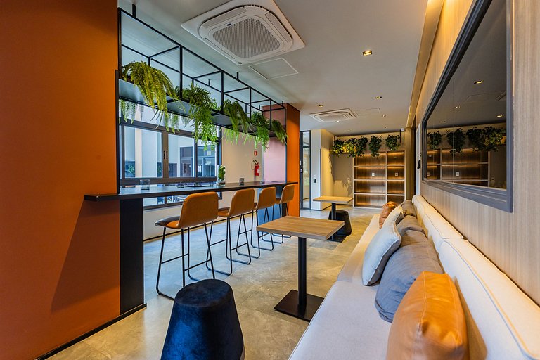 Belo Studio Vila Mariana | Wi-Fi + AC + Varanda