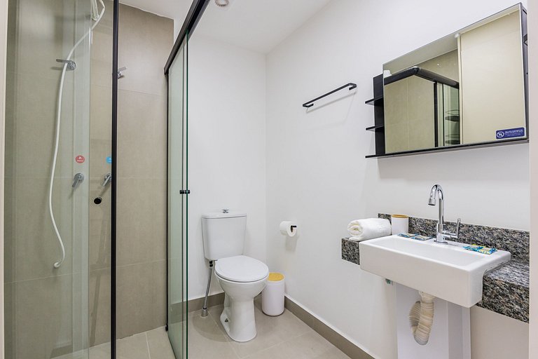 Belo Studio Vila Mariana | Wi-Fi + AC + Varanda