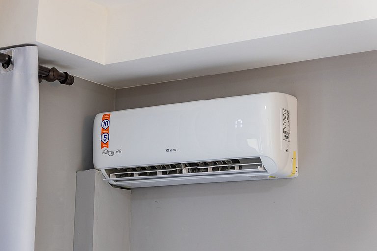 Moderno Studio na República com Ar e piscina