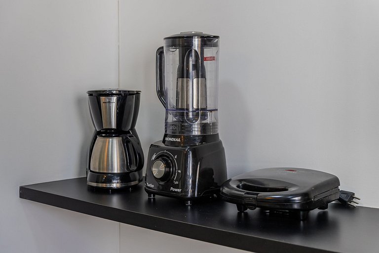 Moderno Studio na República com Ar e piscina