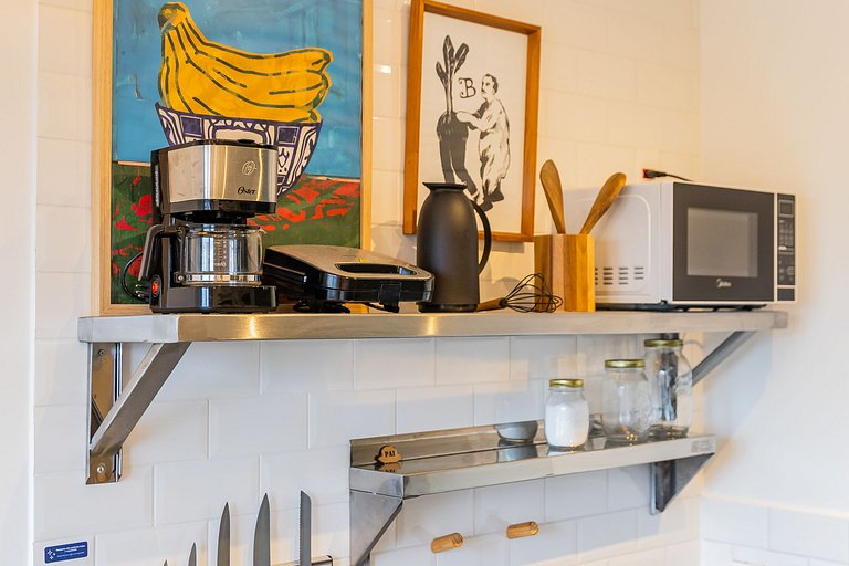 Studio Moderno na Vila Madalena c/ AC | Delfhy