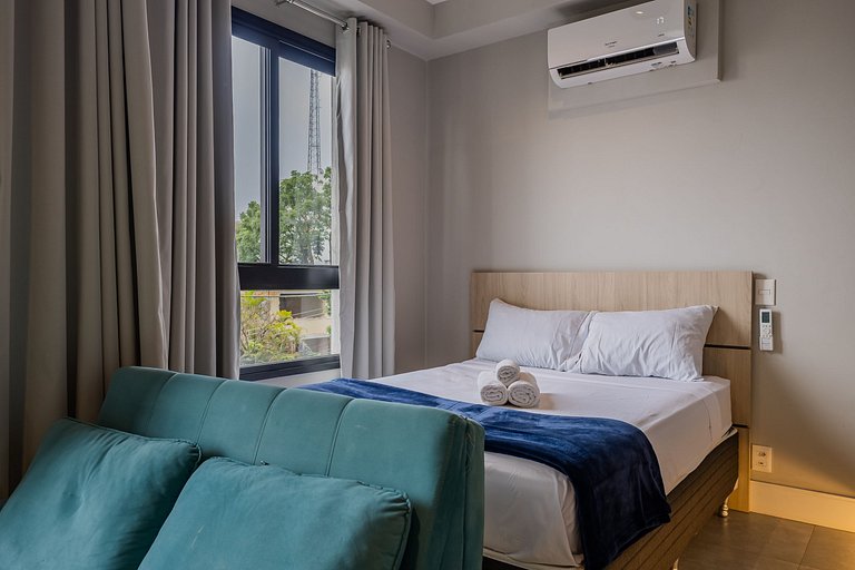 Autêntico Studio Vila Madalena Wifi + AC | Delfhy