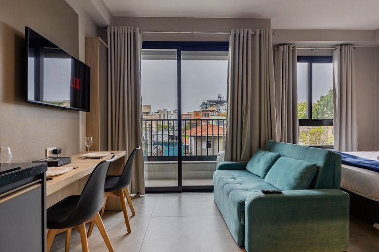 Autêntico Studio Vila Madalena Wifi + AC | Delfhy