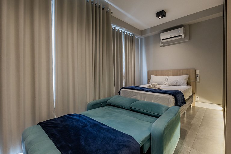 Autêntico Studio Vila Madalena Wifi + AC | Delfhy