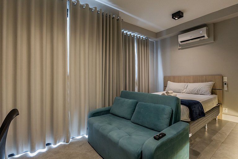Autêntico Studio Vila Madalena Wifi + AC | Delfhy