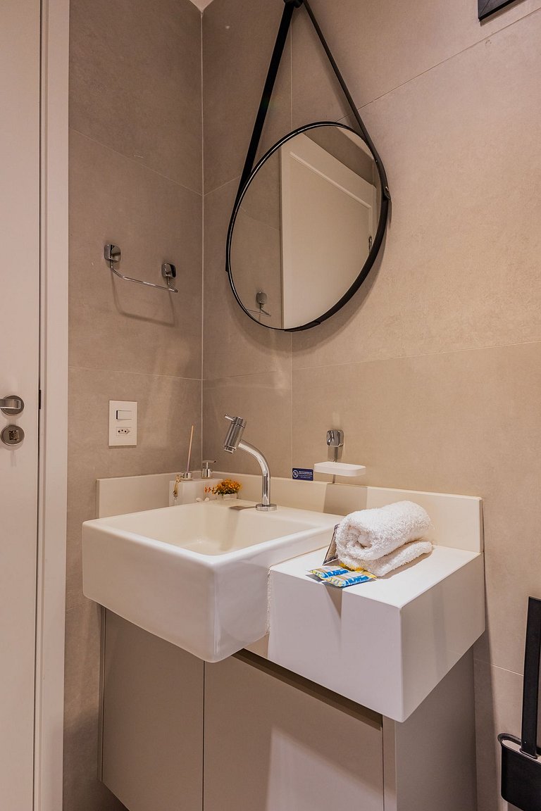 Moderno Studio Vila Madalena Wi-fi + AC | Delfhy