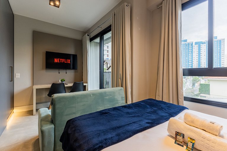 Incrível Studio Vila Madalena c/ AC Wi-Fi | Delfhy