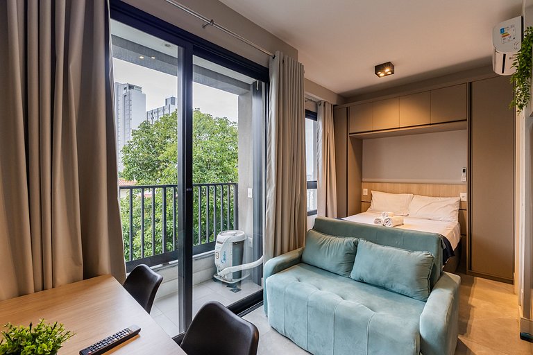 Incrível Studio Vila Madalena c/ AC Wi-Fi | Delfhy
