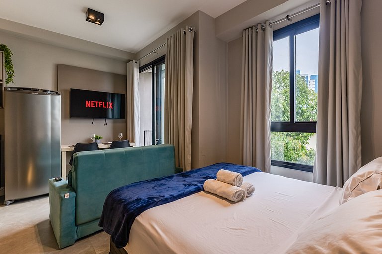 Belo Studio na Vila Madalena AC + Wifi | Delfhy