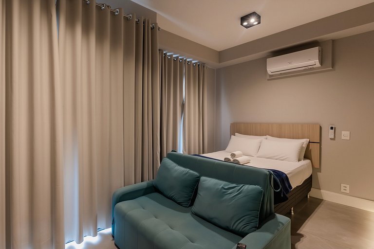 Belo Studio na Vila Madalena AC + Wifi | Delfhy