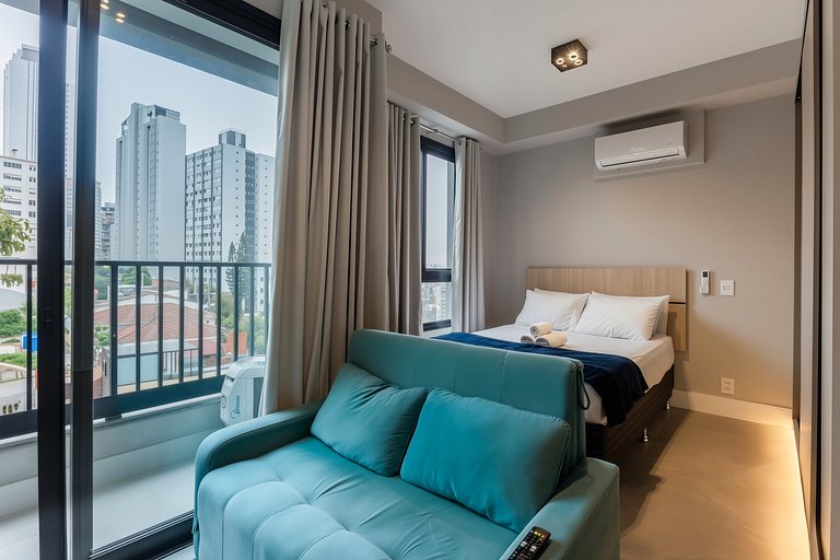 Belo Studio na Vila Madalena AC + Wifi | Delfhy