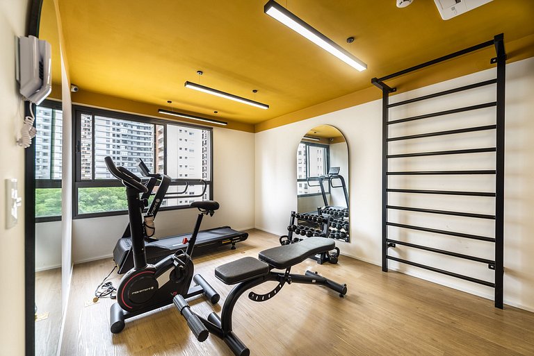 Modernos Studios no Brooklin com AC | Delfhy