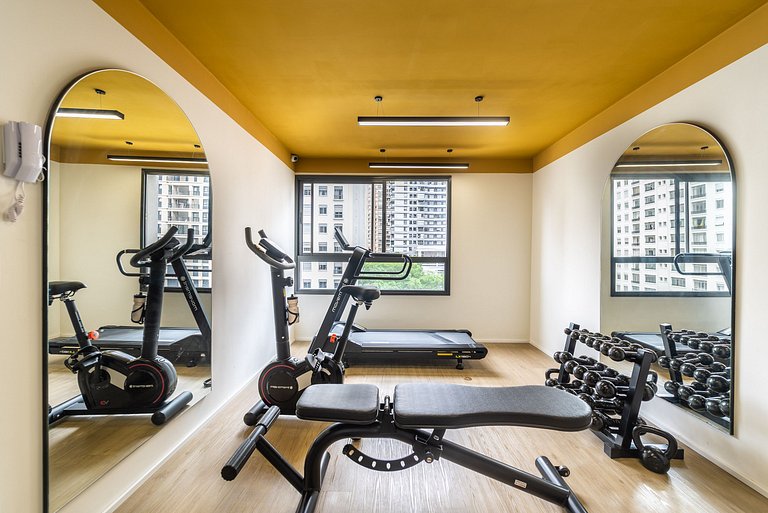 Modernos Studios no Brooklin com AC | Delfhy