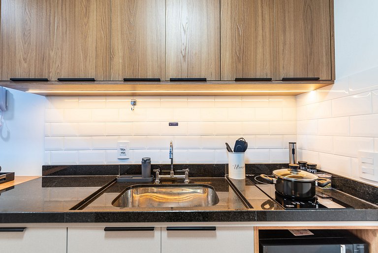 Autêntico Studio no Brooklin Wi-Fi + AC | Delfhy