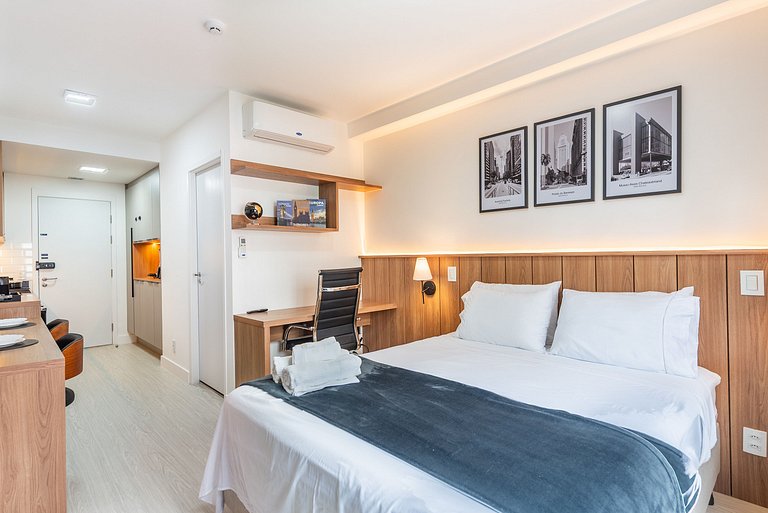 Autêntico Studio no Brooklin Wi-Fi + AC | Delfhy