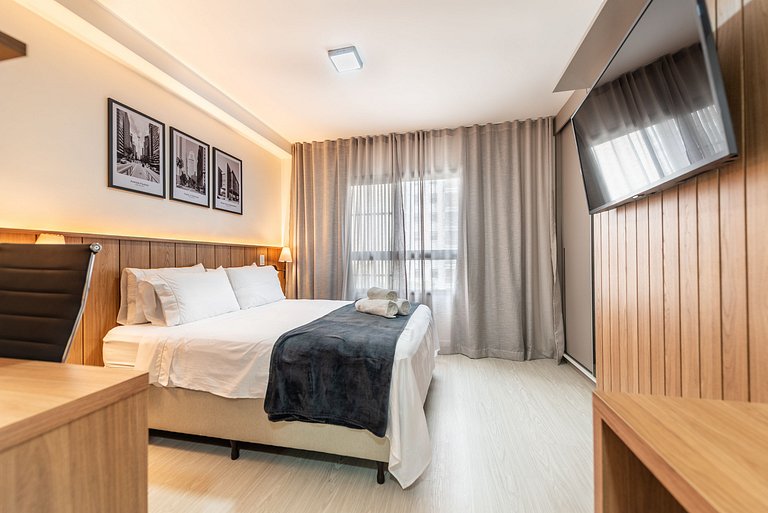 Autêntico Studio no Brooklin Wi-Fi + AC | Delfhy