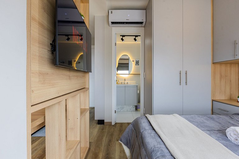 Studio na Pompeia com Vista Incrível próx. Allianz