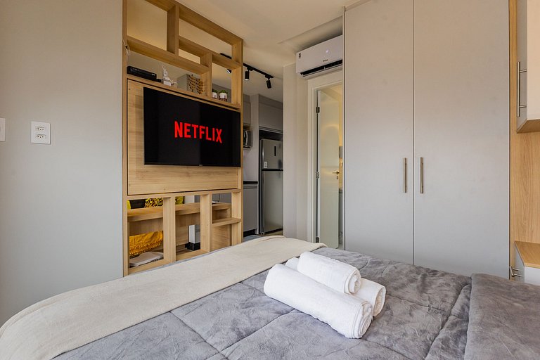 Studio na Pompeia com Vista Incrível próx. Allianz