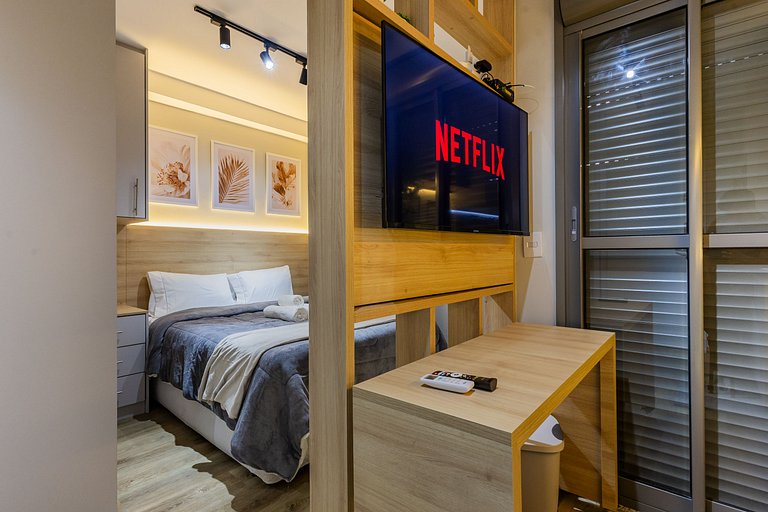 Studio na Pompeia com Vista Incrível próx. Allianz