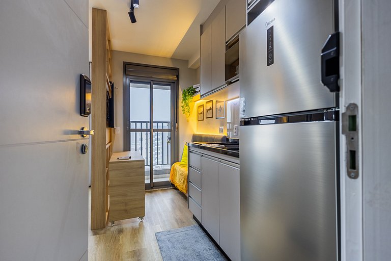 Studio na Pompeia com Vista Incrível próx. Allianz