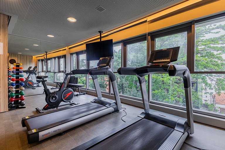 Belo Studio Vila Madalena | Piscina + Varanda + AC